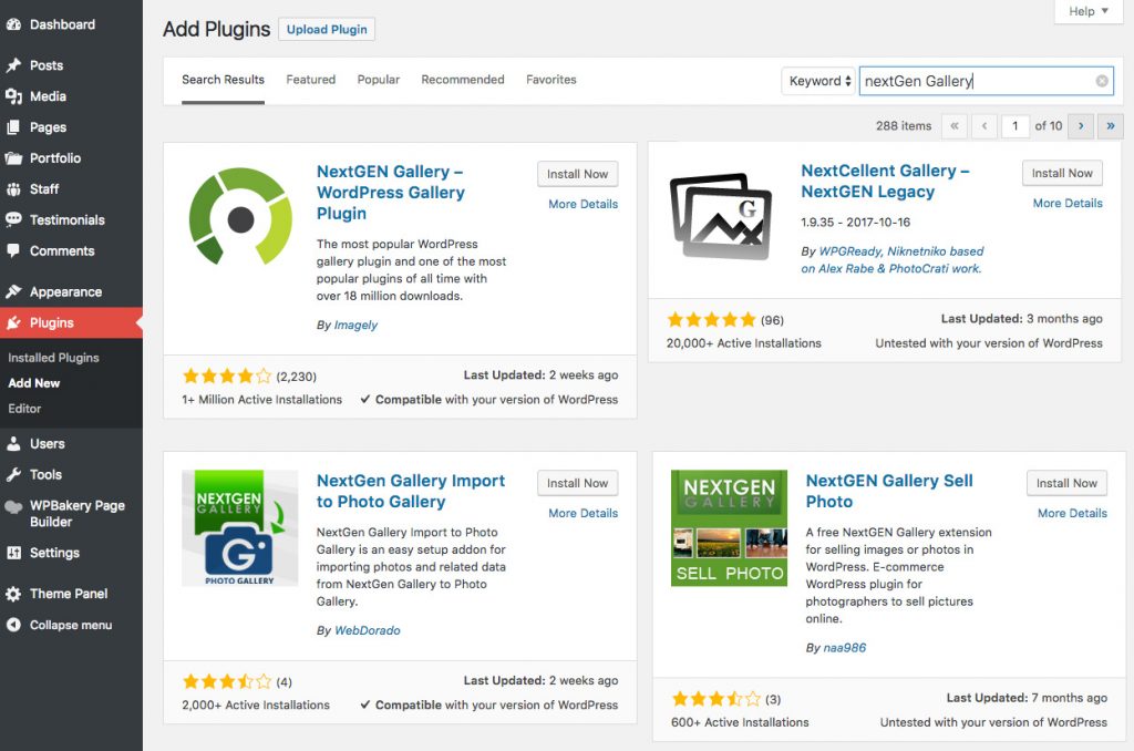 NextGen Gallery plugin is an amazing value in its free version